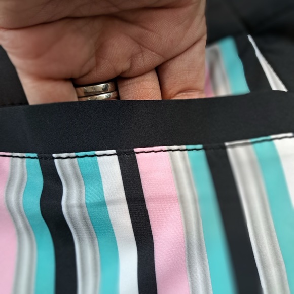 Annika Cutter & Buck size 12 black and multi color stripe tennis/golf skort - Picture 4 of 14